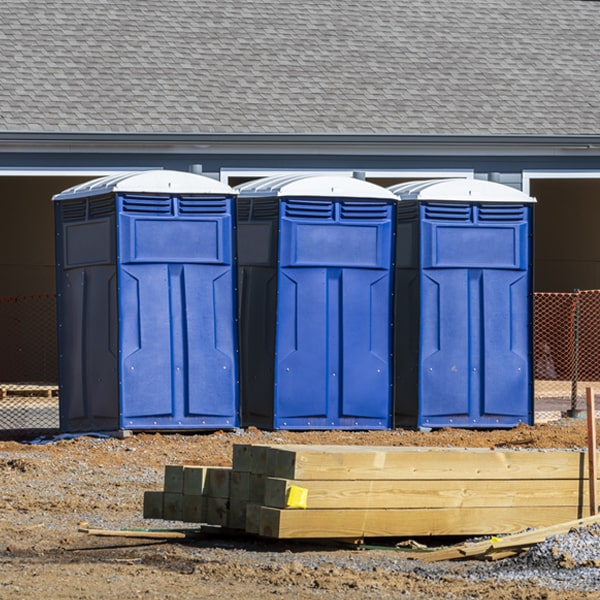 are there any restrictions on where i can place the porta potties during my rental period in Wingate Texas